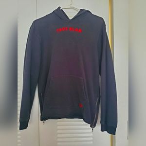 True Religion, Black pullover hoodie. Sz. Large.